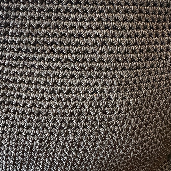 The SAK  crocheted Shoulder bag black  brushed silvertone hardware NWOT - Picture 10 of 13